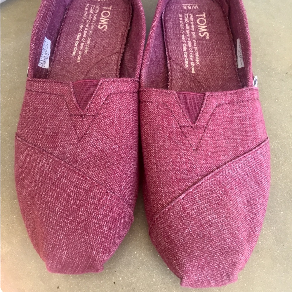 TOMS Burgundy Vegan Classics